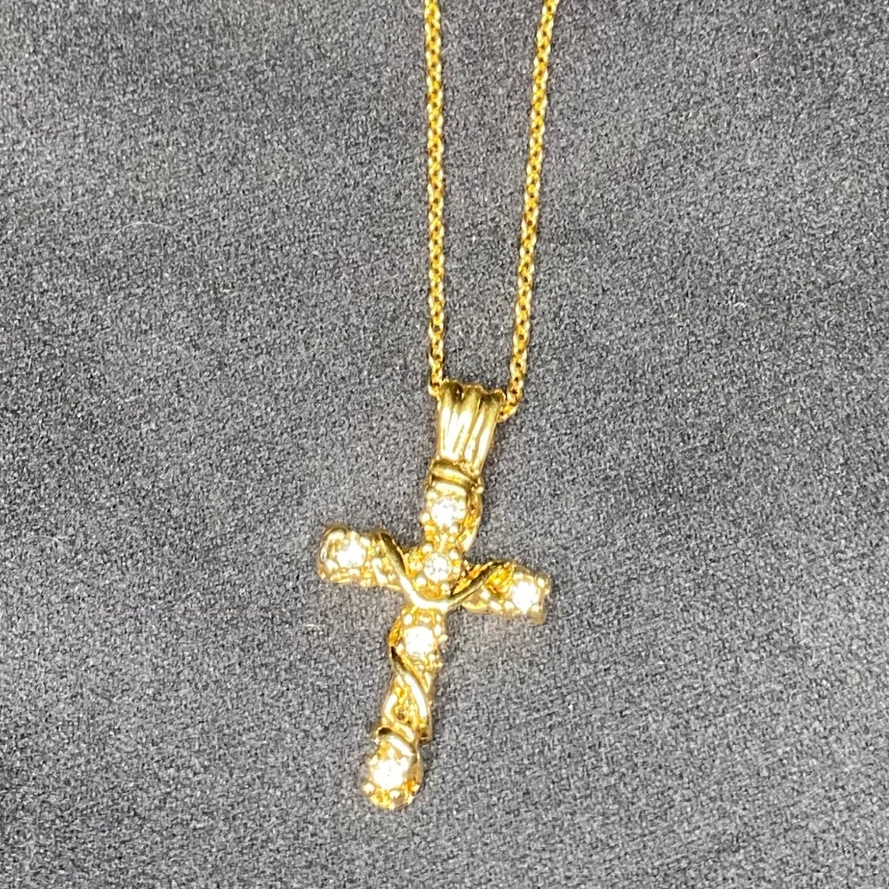 Gold Cross Necklace